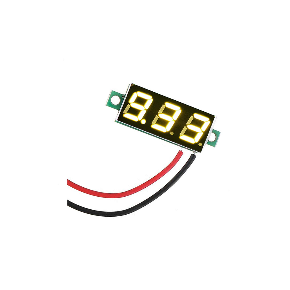Yellow 0.28 Mini Voltmeter