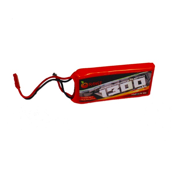 Orange 1300mAh 1S LiPo Battery