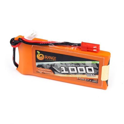Orange 1000mAh 1S LiPo battery