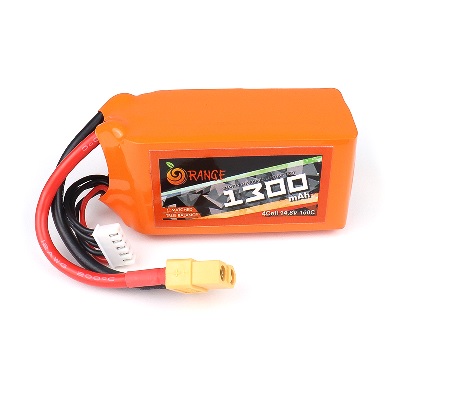 Orange Lithium Battery 1300mAh